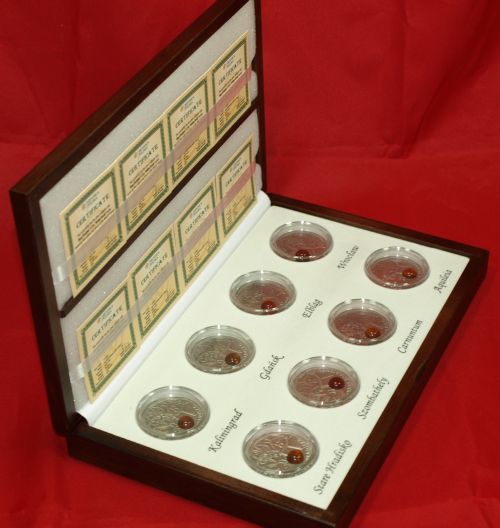 Kaseta DE LUXE na srebrny Szlak Bursztynowy